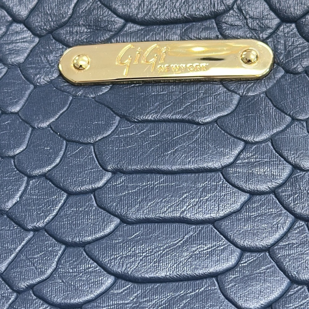 Navy Blue Clutch with Tassel - Picture 2 of 9